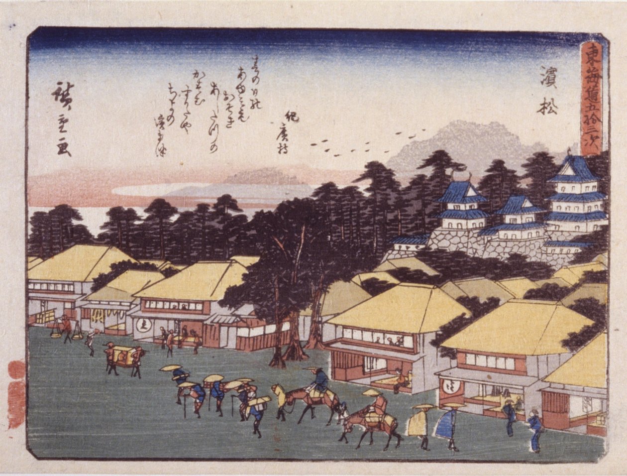 Station 30, Hamamatsu von Ando or Utagawa Hiroshige