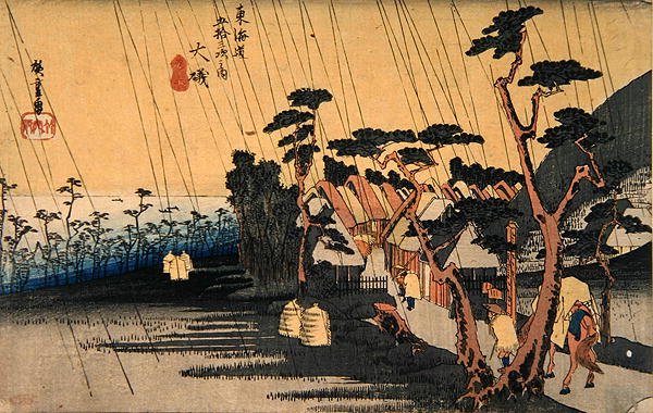 Lluvia repentina, Oiso, de la serie 