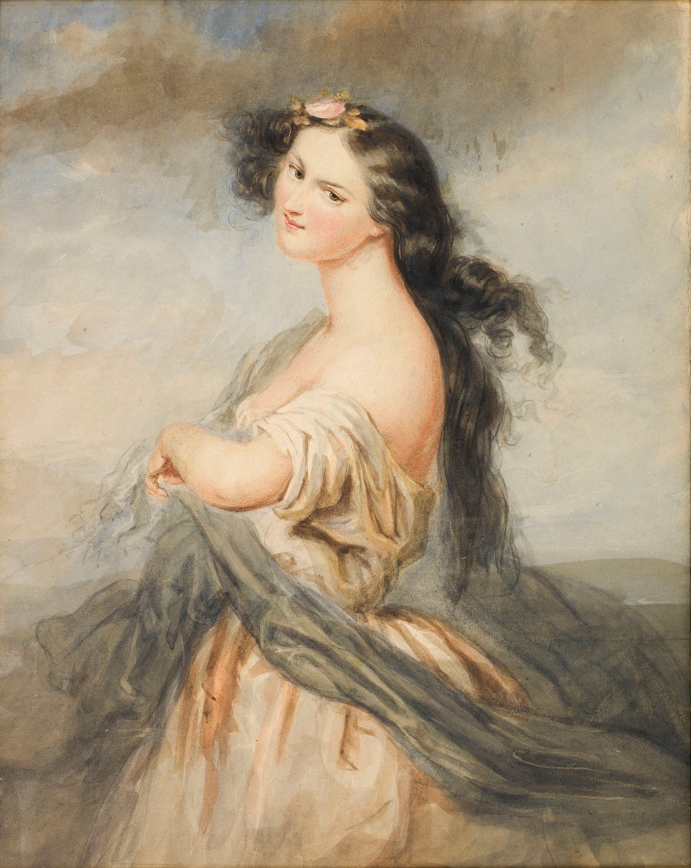 Retrato de Juliette Drouet 1806-1883 de André Charles Voillemot