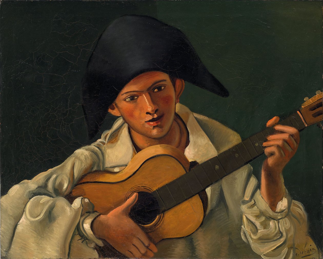 Busto de arlequín con guitarra de Andre Derain