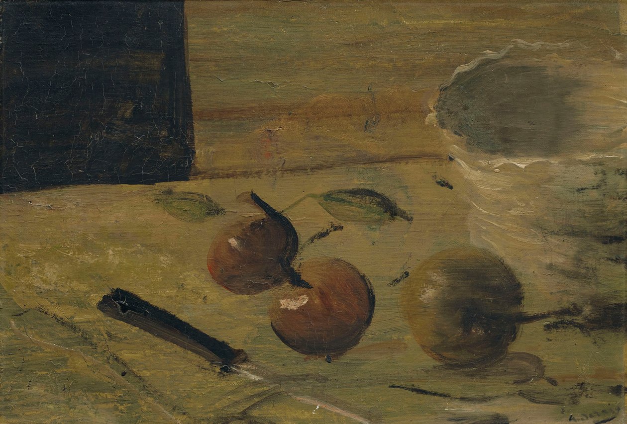Fruta y cubiertos de Andre Derain