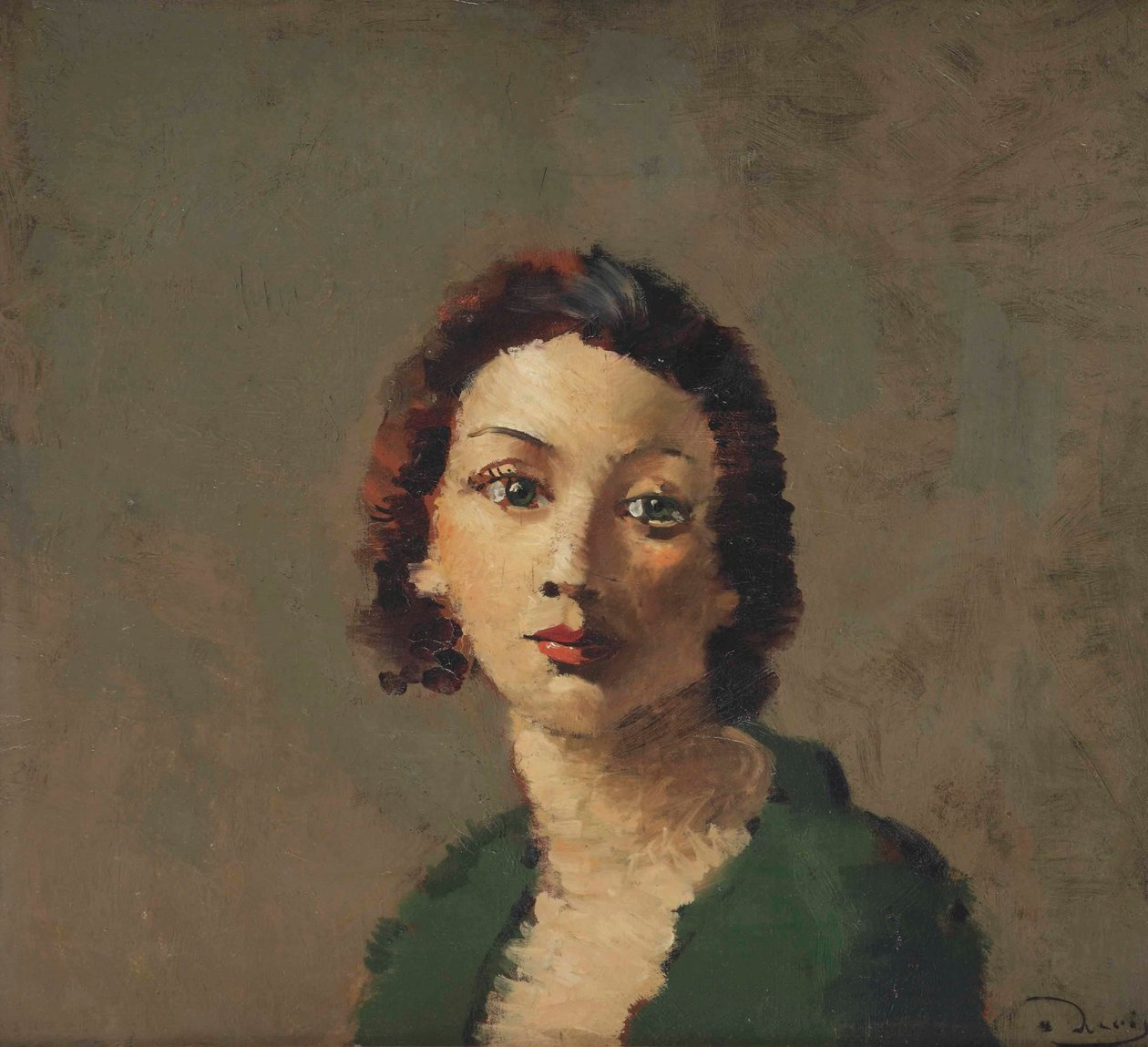 La pelirroja del corpiño verde de Andre Derain