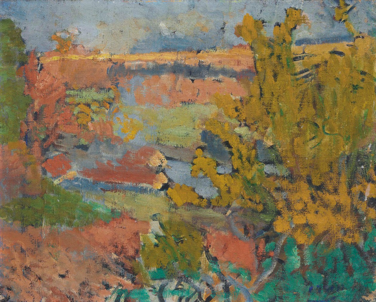 Paisaje alrededor de Chatou de Andre Derain