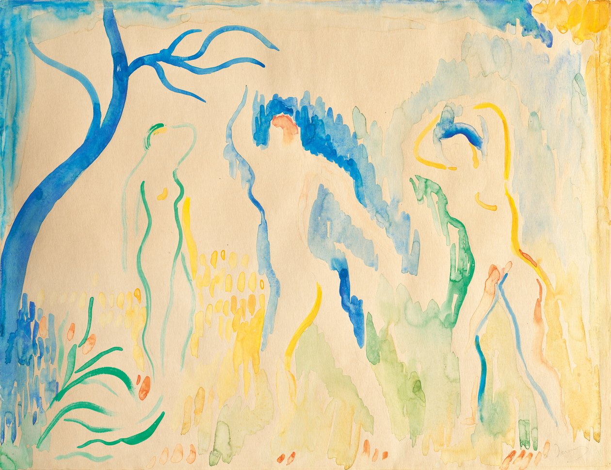 Tres bañistas de Andre Derain