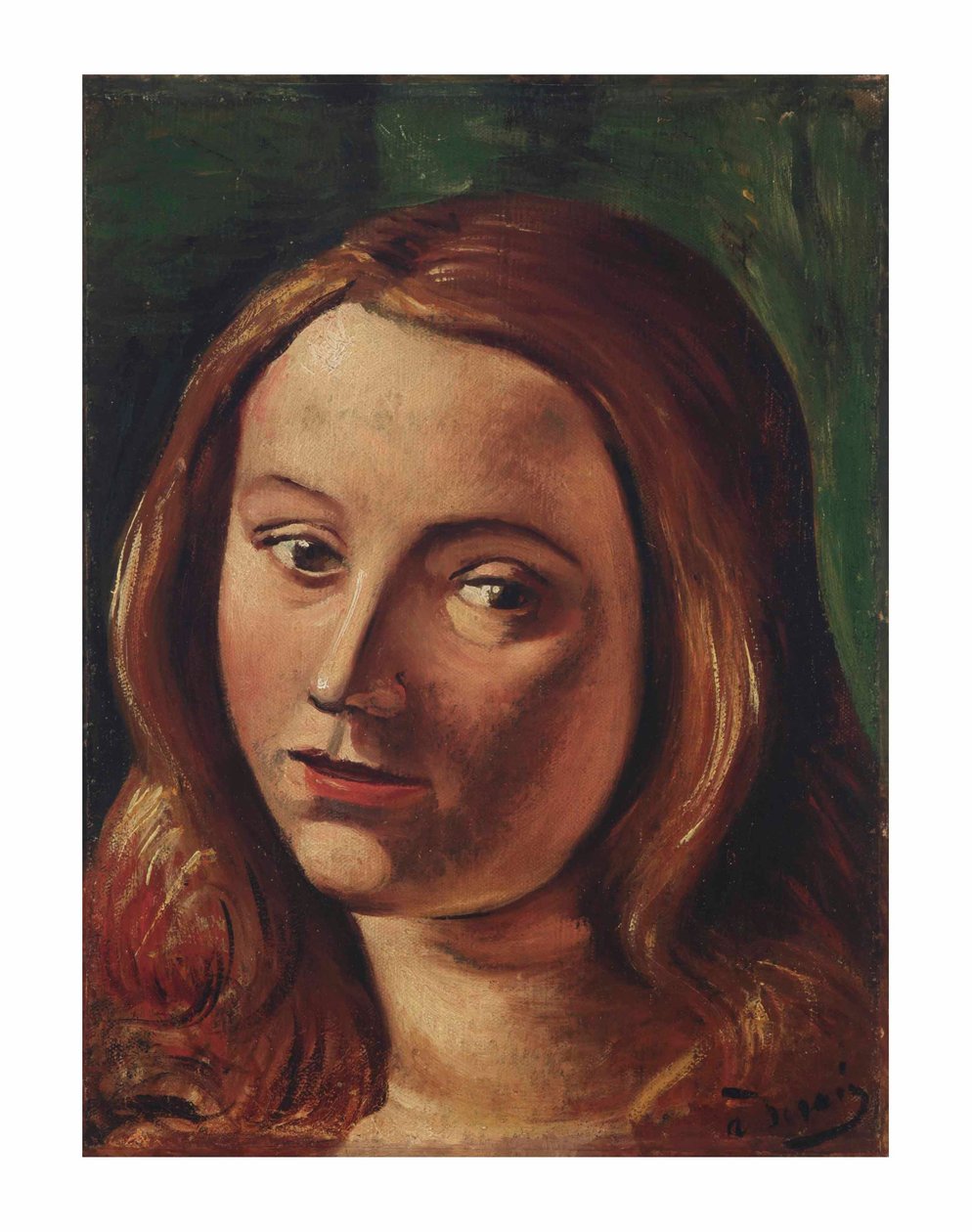 Cabeza de mujer joven de Andre Derain