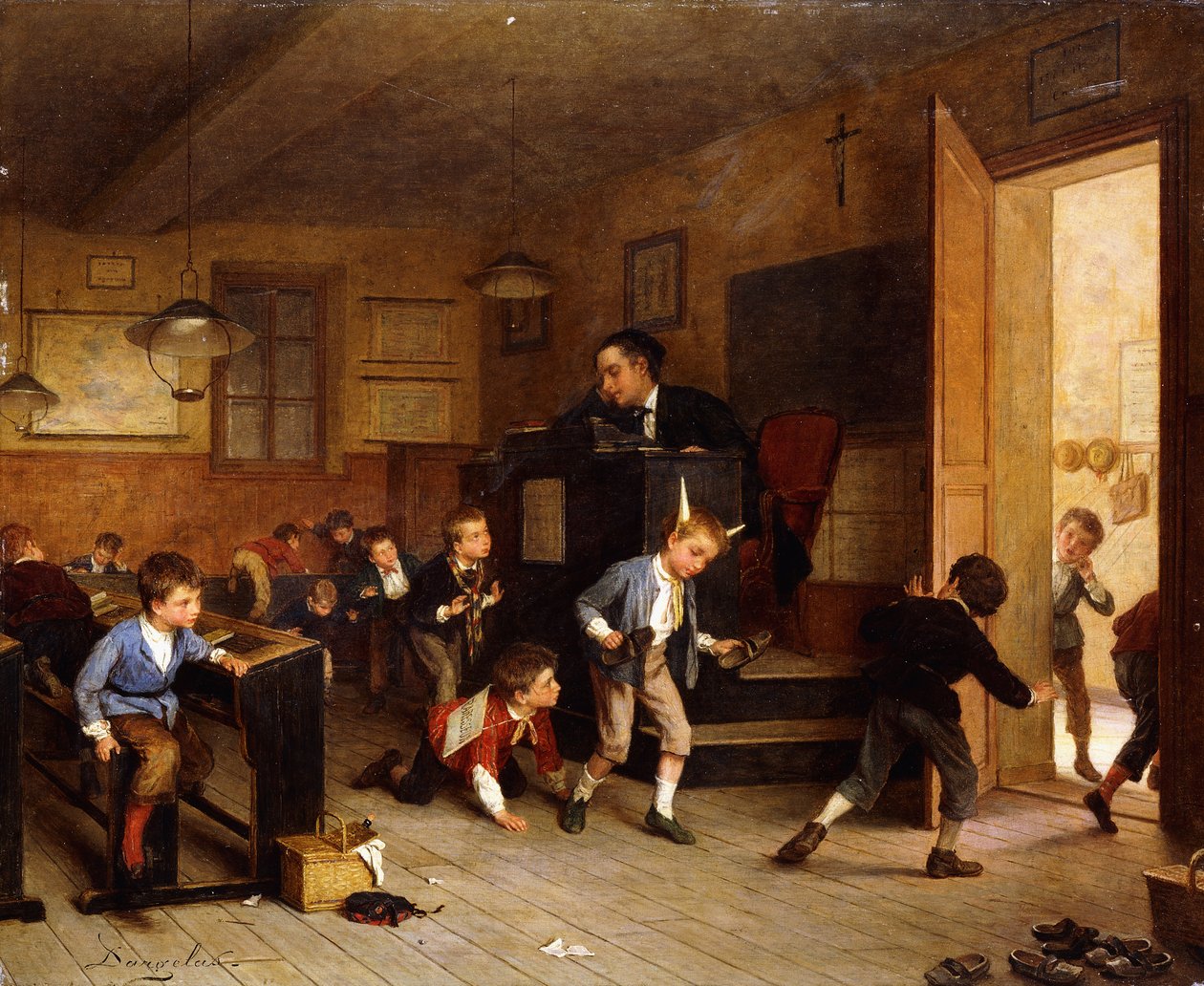 Mientras el maestro duerme de André Henri Dargelas