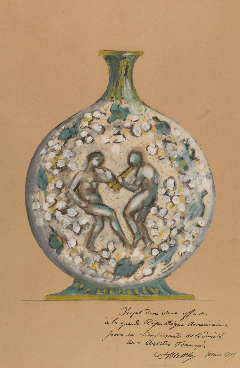 Jarrón con figuras danzantes de André Metthey