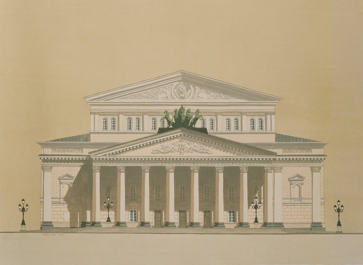 Teatro Bolshoi, Moscú, Rusia de Andras Kaldor