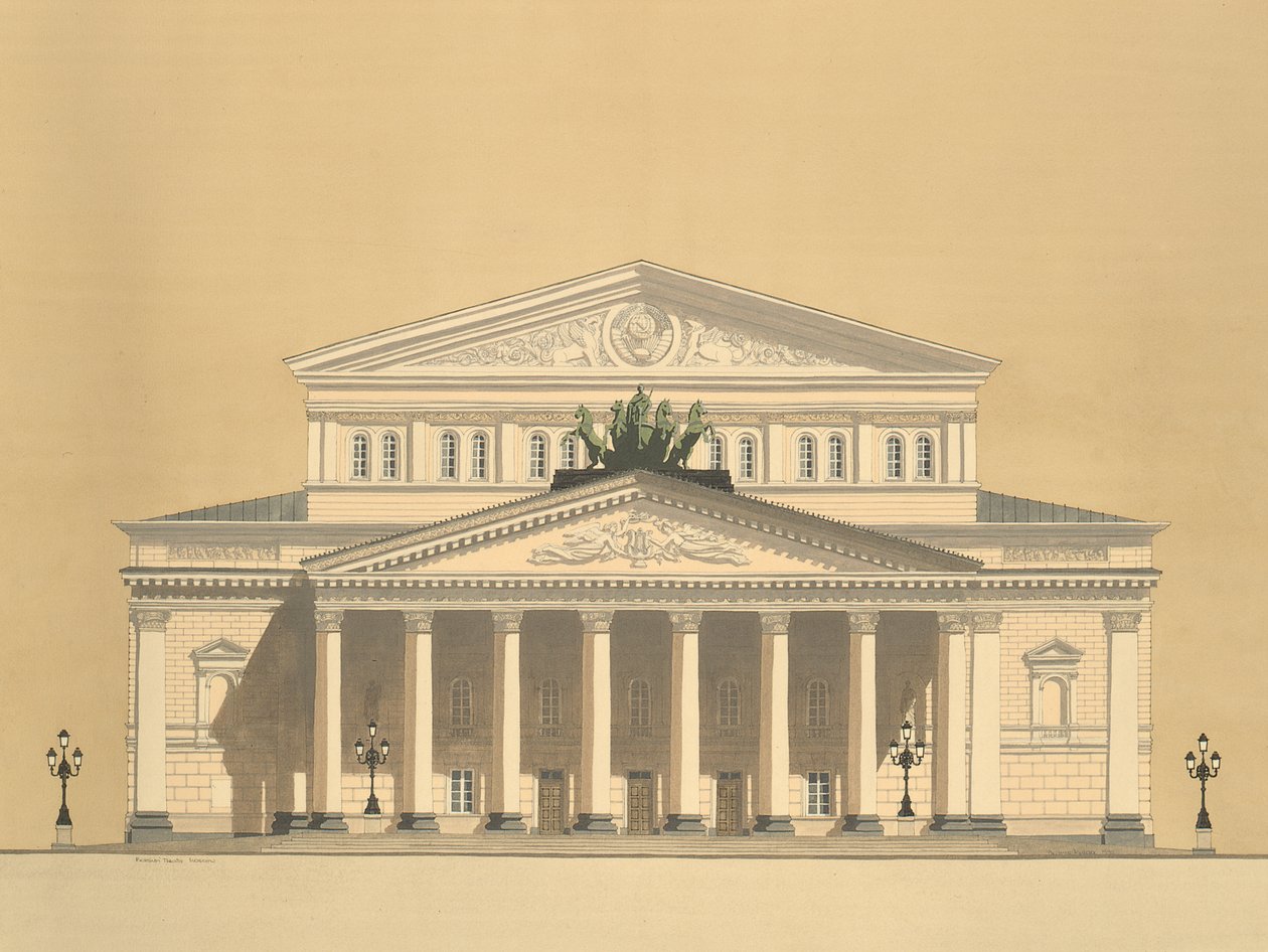 Teatro Bolshoi, Moscú, Rusia de Andras Kaldor