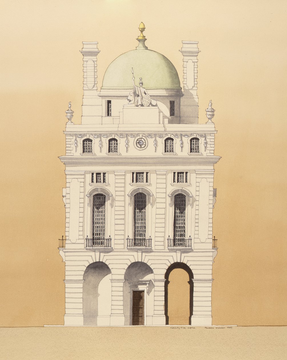 County Fire Office, Picadilly, Londres de Andras Kaldor