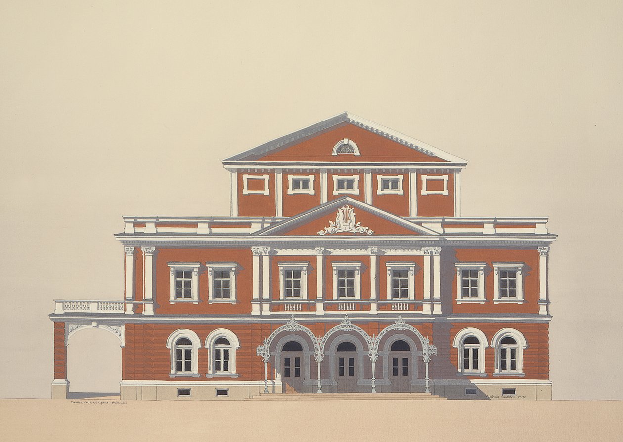 Ópera Nacional de Finlandia, Helsinki, Finlandia de Andras Kaldor