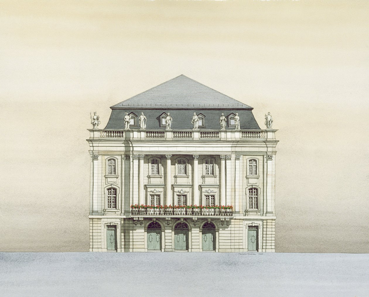 Ópera de Margravial, Bayreuth, Alemania de Andras Kaldor