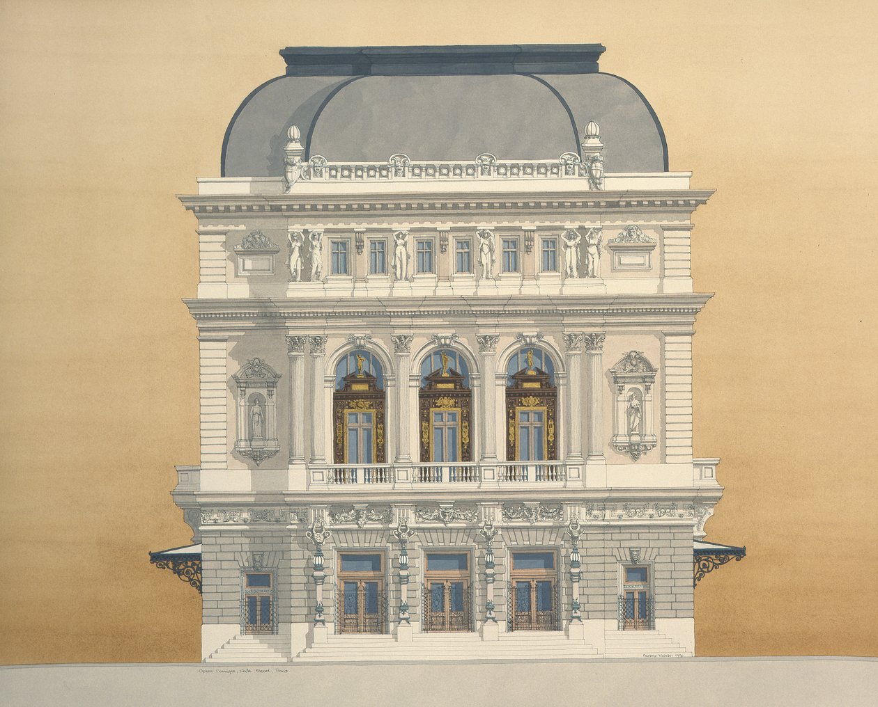 Ópera Cómica, Sala Favart, París, Francia de Andras Kaldor