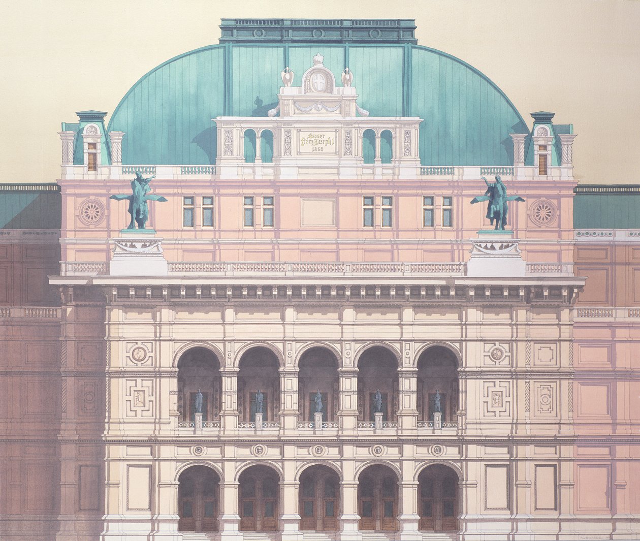 Ópera Estatal, Viena, Austria (detalle) de Andras Kaldor