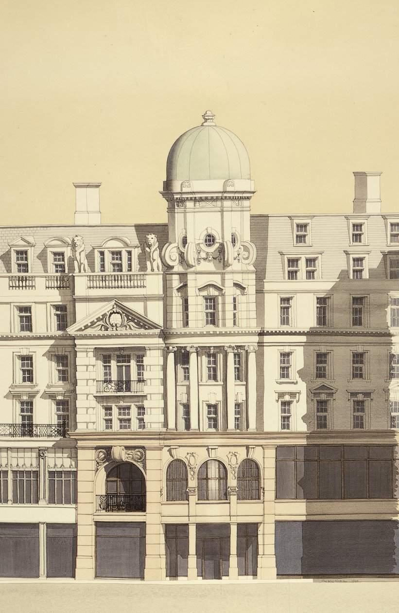 The Linen Hall (detalle), Regent Street, Londres de Andras Kaldor
