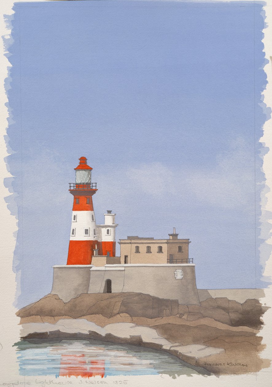 El faro de Longstone, en la isla de Farne de Andras Kaldor
