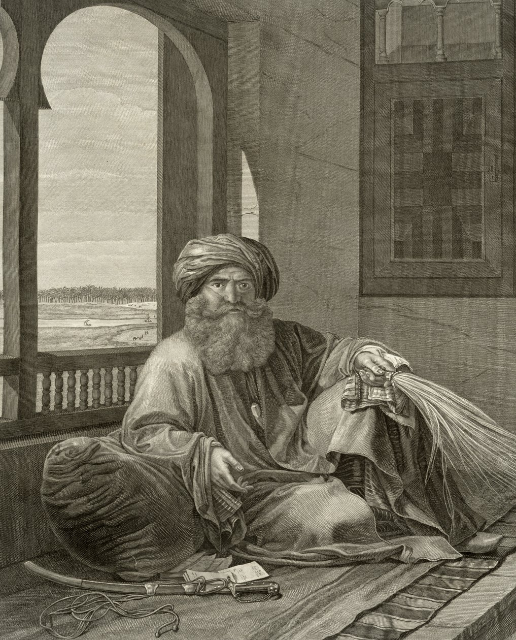 Mourad Bey, del Volumen II Trajes y Retratos de 