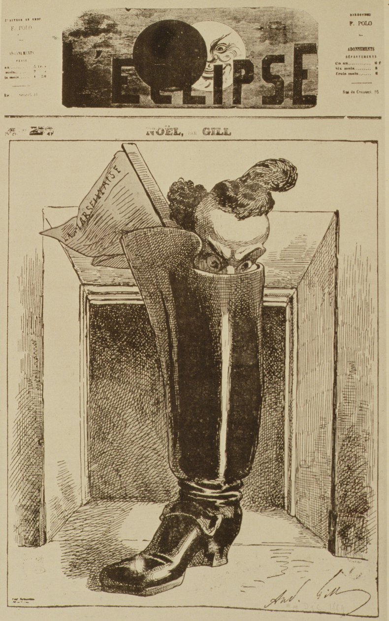 Noël, La Marsellesa en una bota, ilustración de portada de la revista 