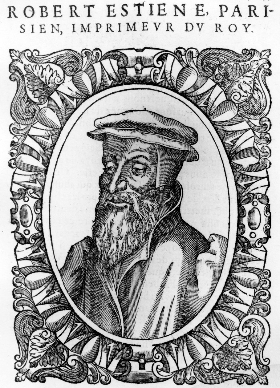 Retrato de Robert Estienne de Andre Thevet