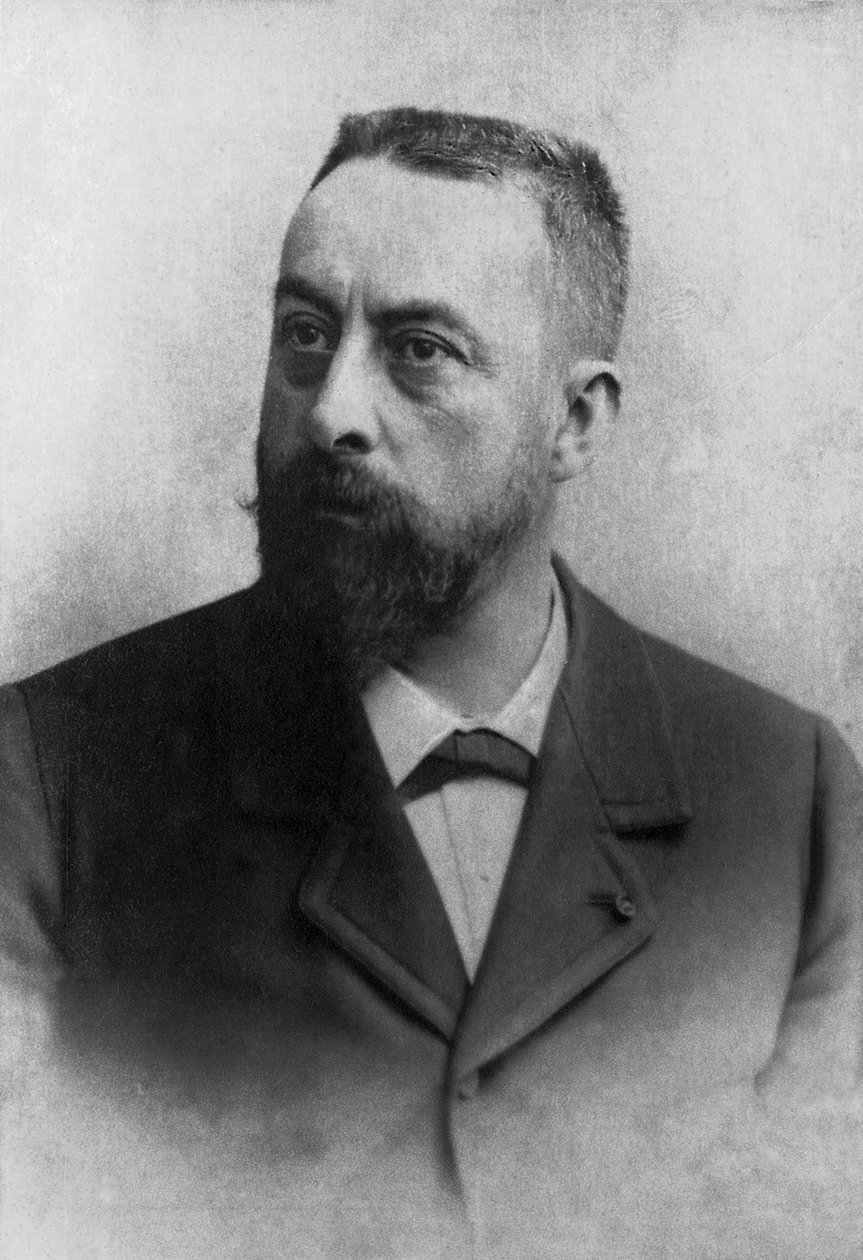 Alfred Nicolas Rambaud (1842-1905) , fotografiado entre 1880-1895, extraído de la colección Félix Potin, 500 personalidades contemporáneas , político francés Francia de Andre Adolphe Eugene Disderi