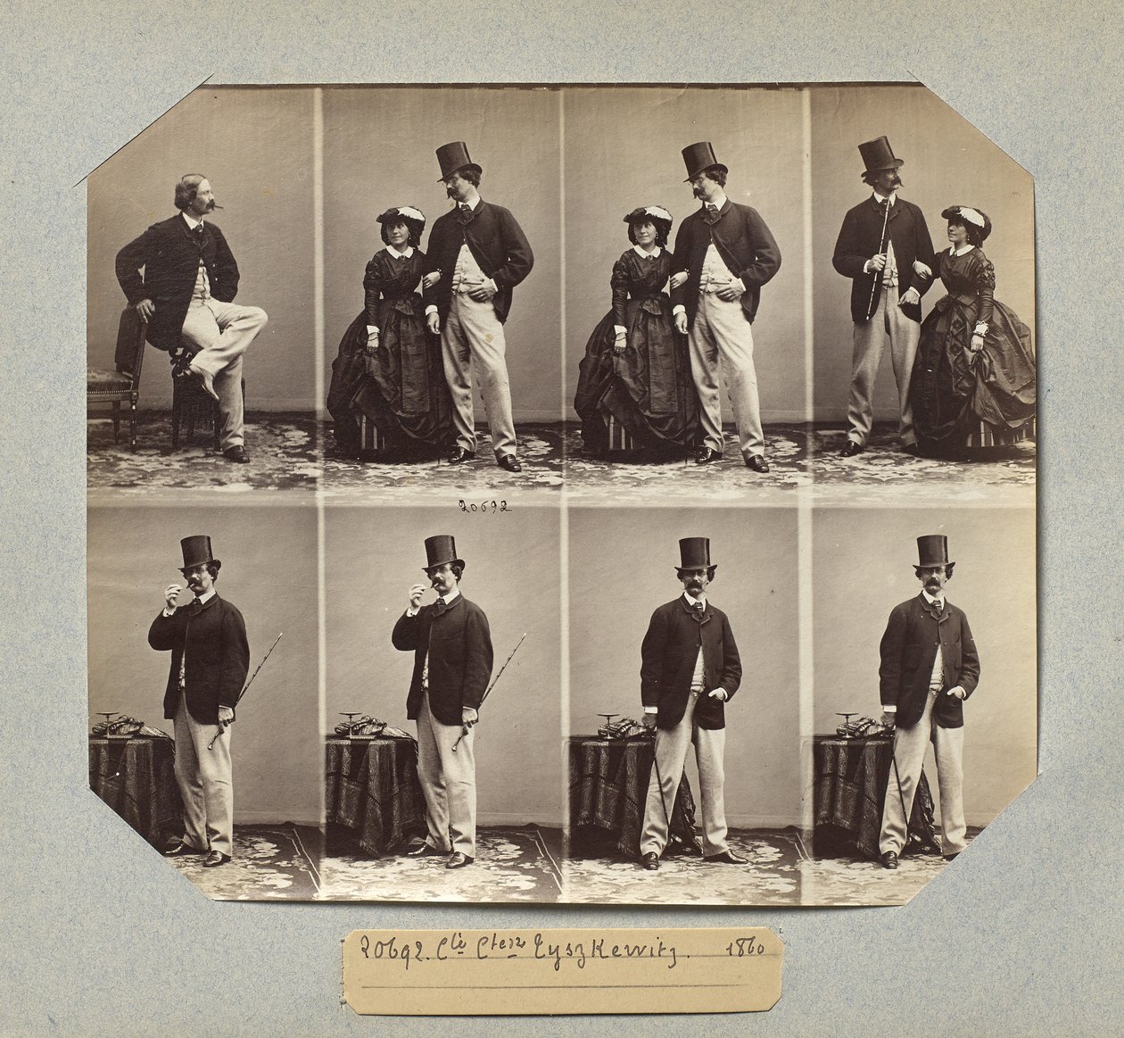 Conde y Condesa Tyszkiewicz de Andre Adolphe Eugene Disderi