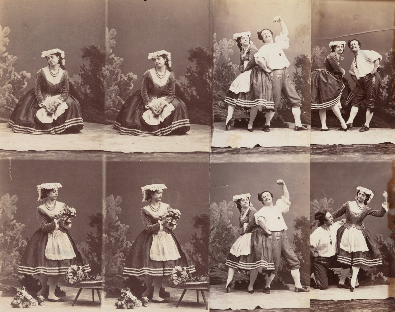 Eugénie Schlosser y Coralli de Andre Adolphe Eugene Disderi