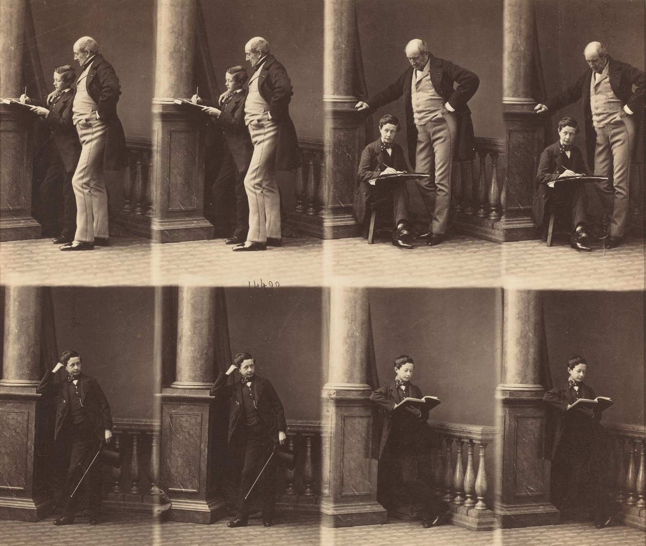 Monsieur Jadin e hijo, hacia 1860 (foto) de Andre Adolphe Eugene Disderi