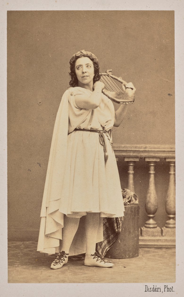 Retrato de la cantante y compositora Pauline Viardot 1821-1910, 1862 de Andre Adolphe Eugene Disderi