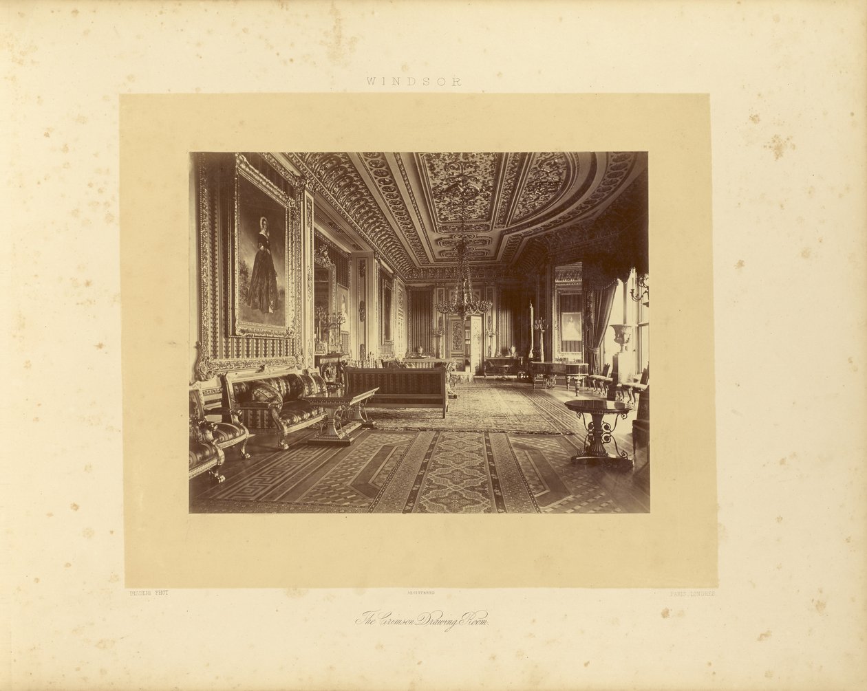 Salón Carmesí de Andre Adolphe Eugene Disderi