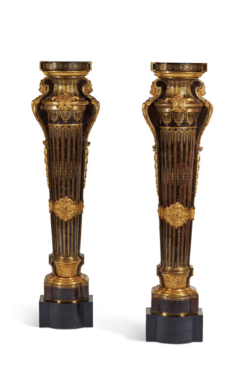 Par de pedestales Luis XIV, 1700-15 de Andre Charles Boulle