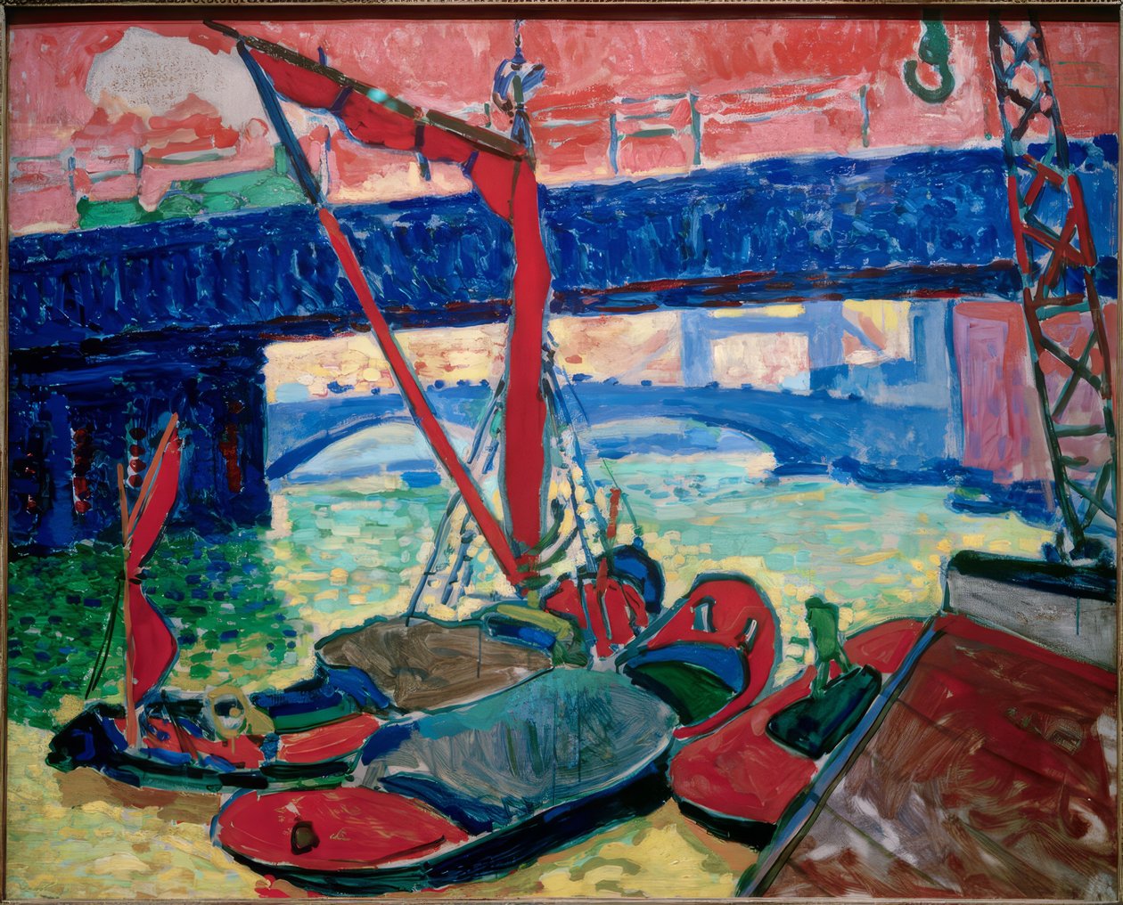 Barcos en el Támesis (Southwark Bridge) de Andre Derain