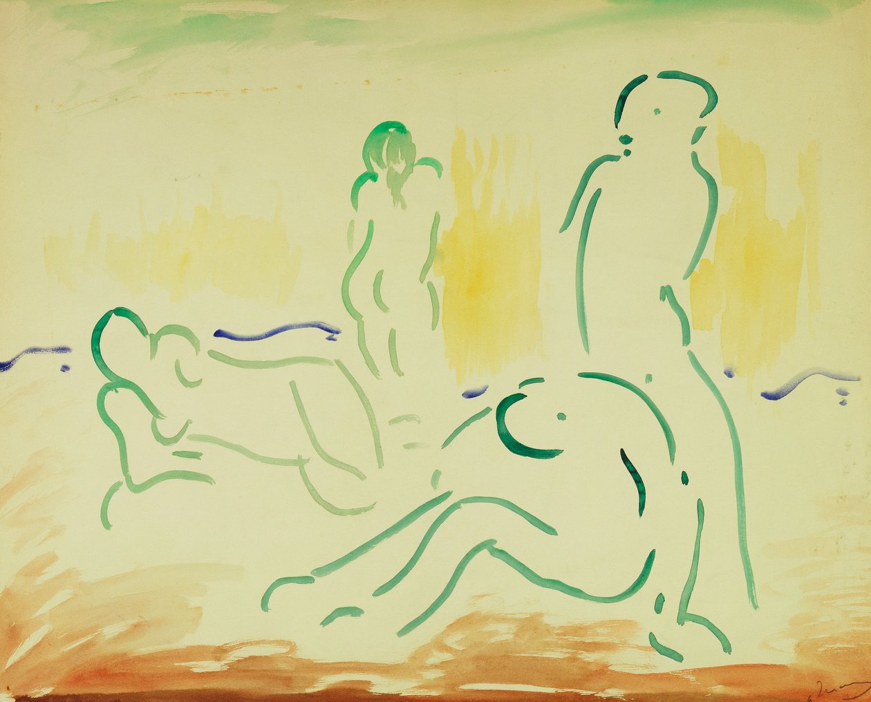 Bañistas; Baigneuses de Andre Derain