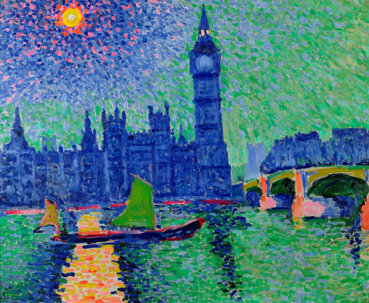 Big Ben, Londres, c.1906-7 (óleo sobre lienzo) de Andre Derain