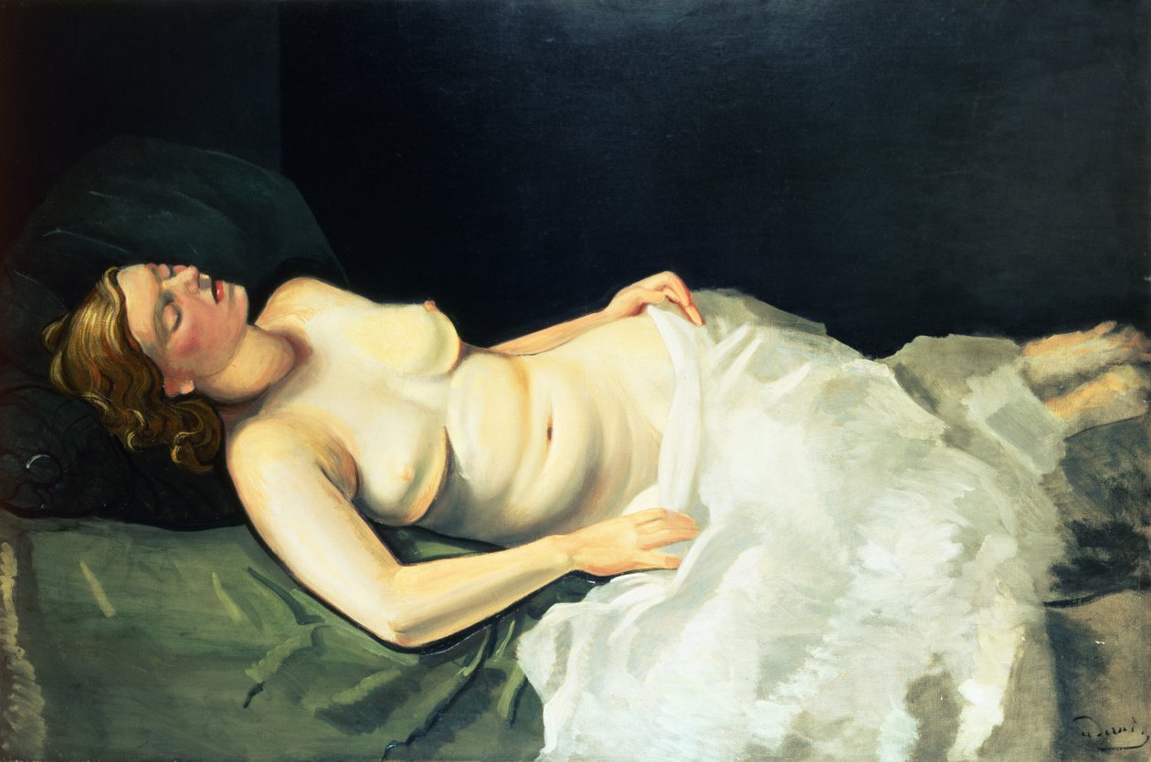 Rubia Desnuda Durmiendo de Andre Derain