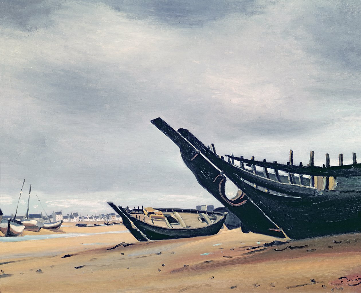 Barcos en la playa de Camaret de Andre Derain