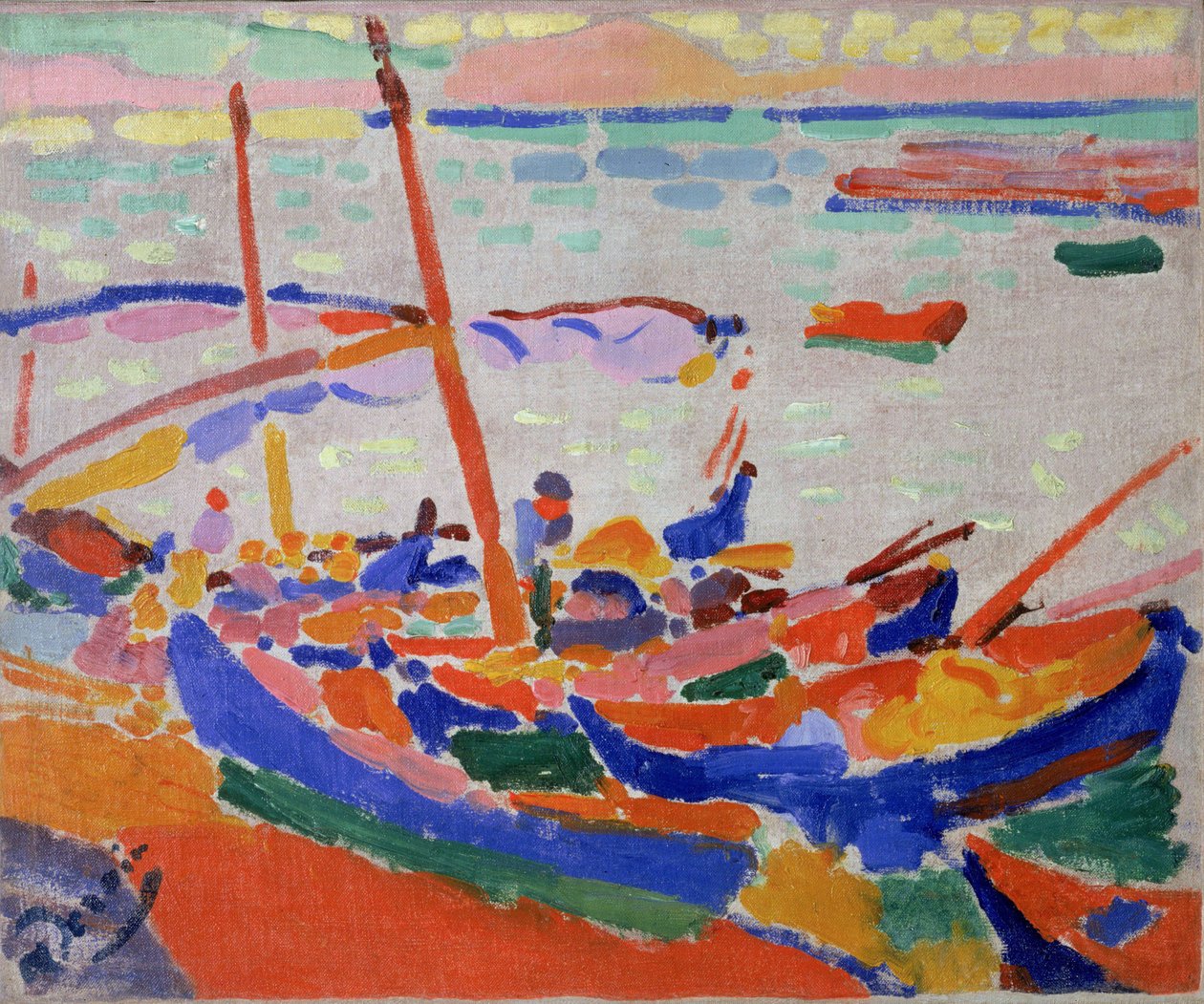 Barcos de pesca en Collioure (Pirineos Orientales, Francia) (Barco de pesca, Collioure) de Andre Derain