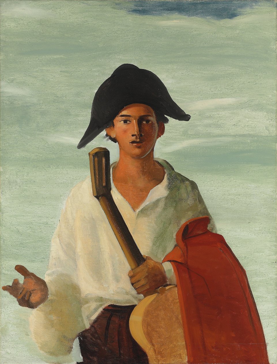 Arlequín con una guitarra en la mano, c.1930 (óleo sobre lienzo) de Andre Derain