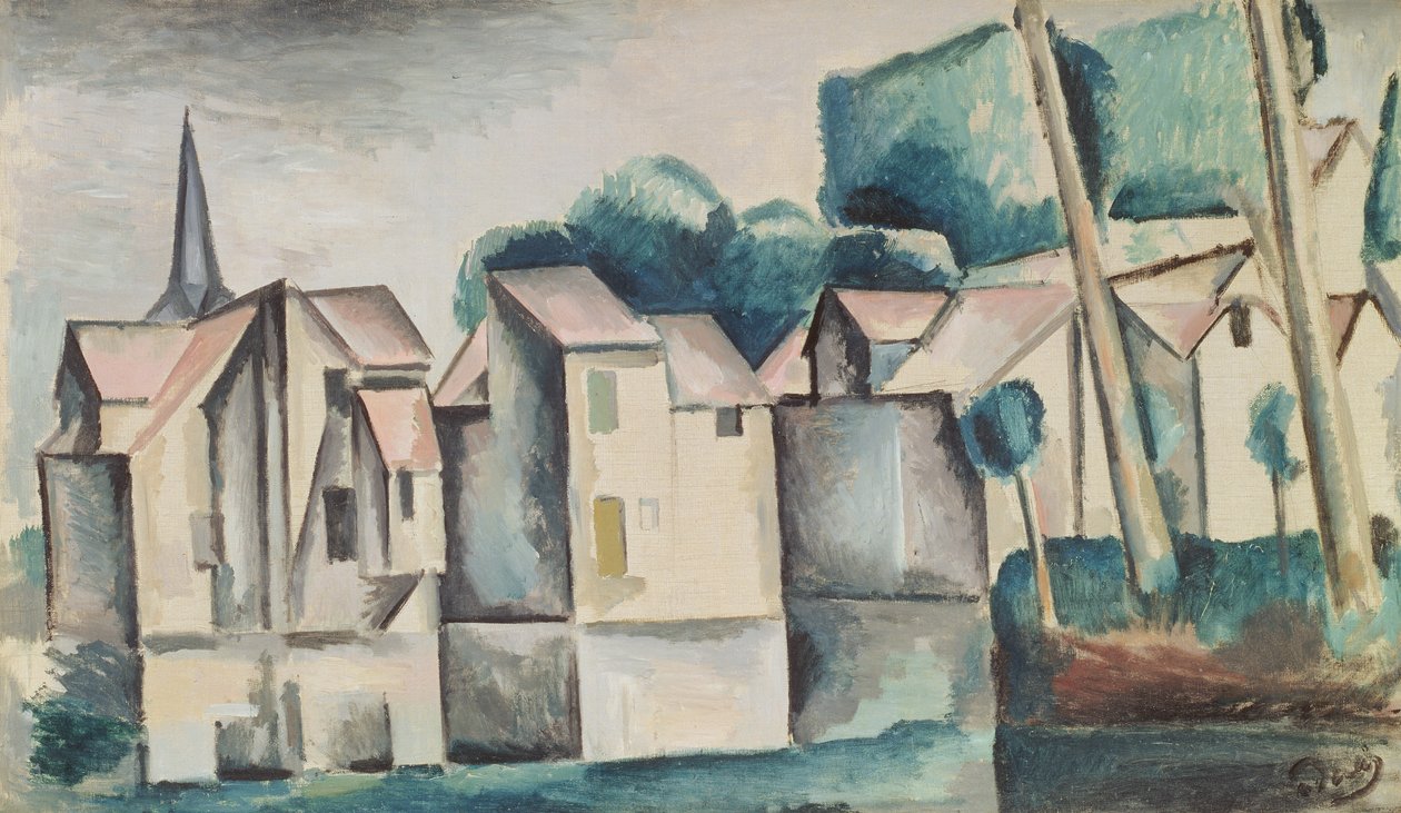 Casas junto al agua de Andre Derain