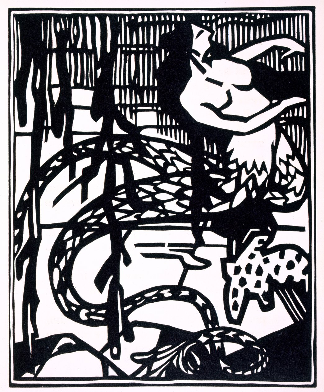 Ilustración de "Les horribles et espouvantables faictz et prouesses du tres renomme Panatgruel, Roy des Dipsodes, fils du grand geant Gargantua. Compose nouvellement par Maitre Alcofybras Nasier