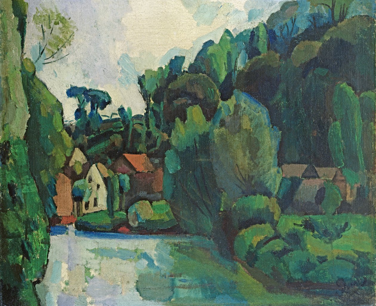 Paisaje (óleo sobre lienzo) de Andre Derain