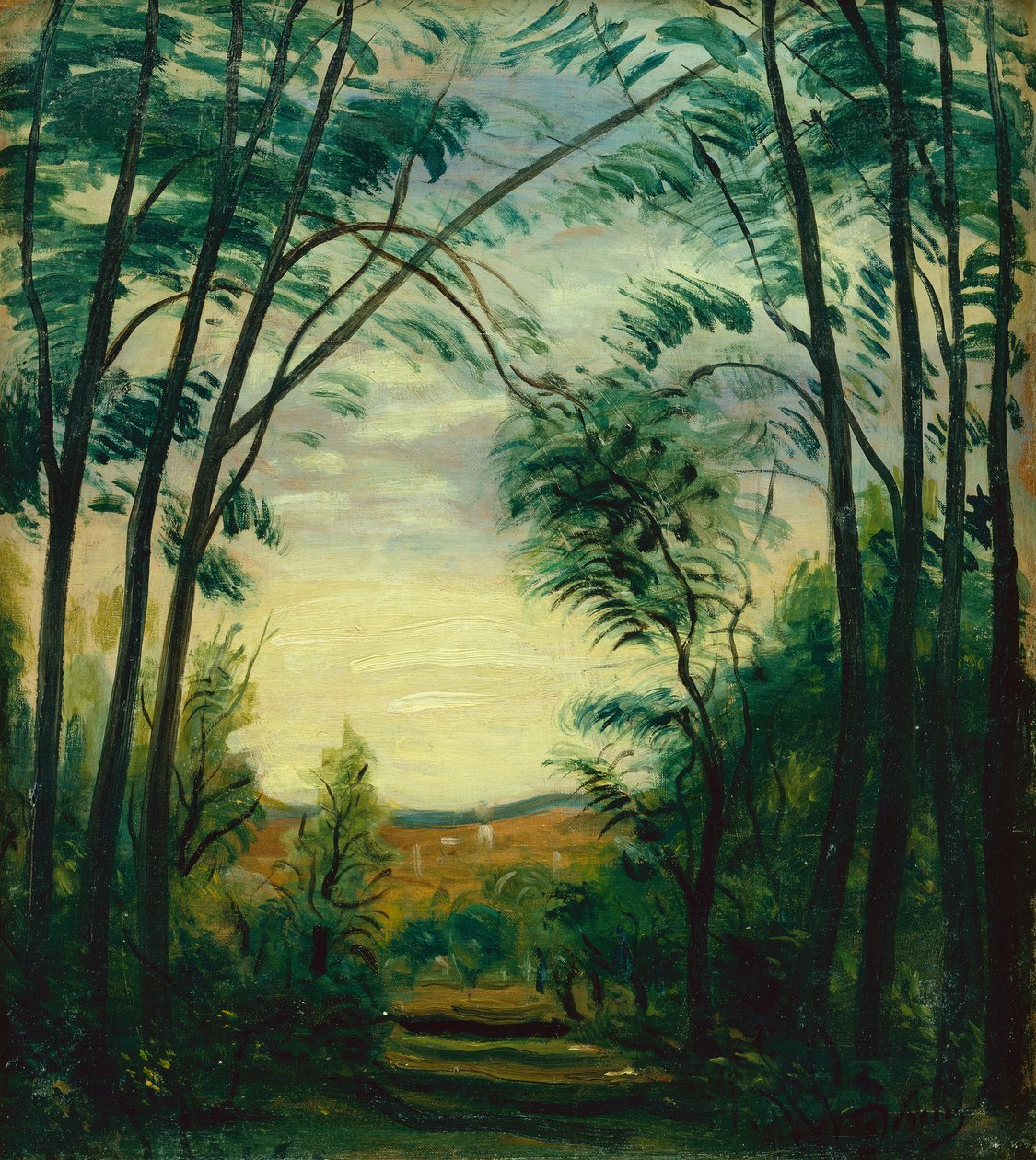 Paisaje (óleo sobre lienzo) de Andre Derain