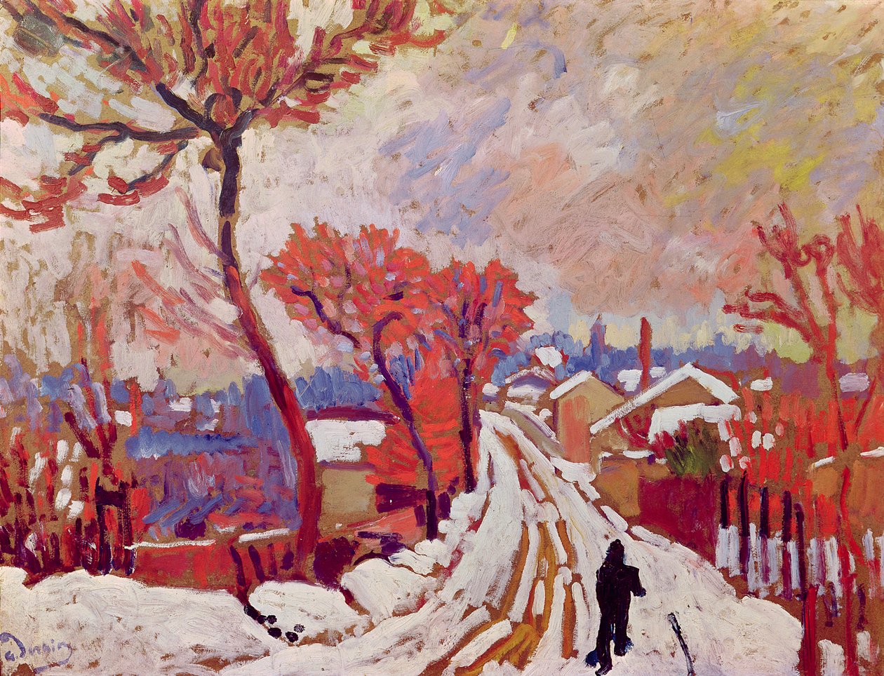 Paisaje en la nieve de Andre Derain
