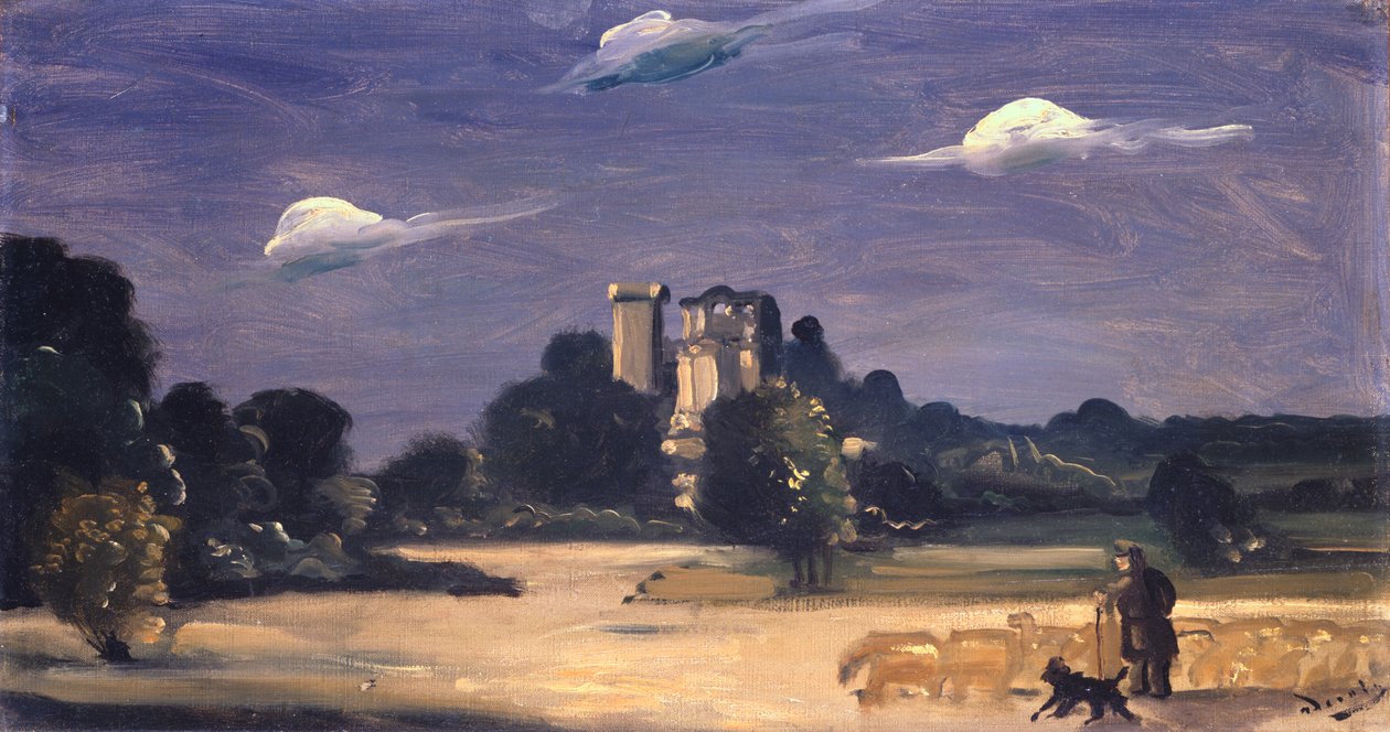 Paisaje con pastor (óleo sobre lienzo) de Andre Derain