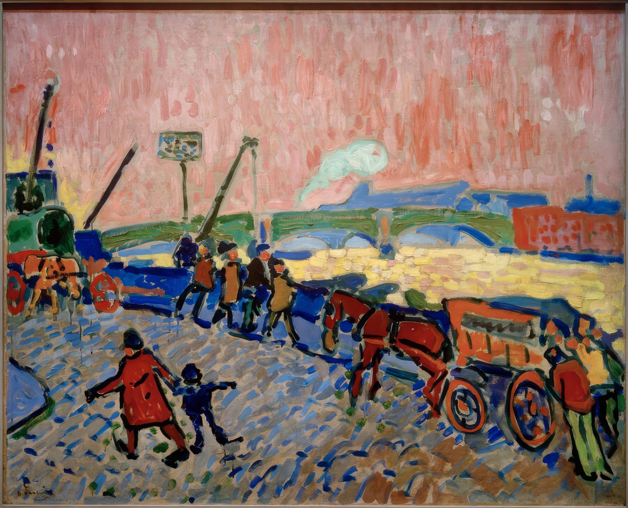 Las orillas del Támesis (Les Quais de la Tamise) de Andre Derain
