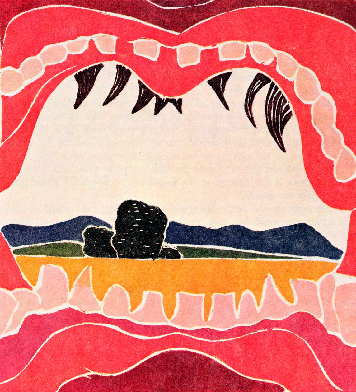La boca de Pantagruel, ilustración de una edición limitada de "Pantagruel" de François Rabelais (1494-1553) de Andre Derain