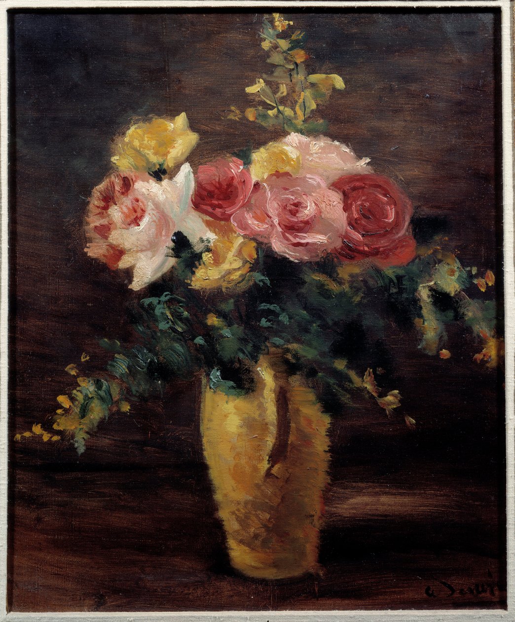 Rosas en un jarrón de Andre Derain