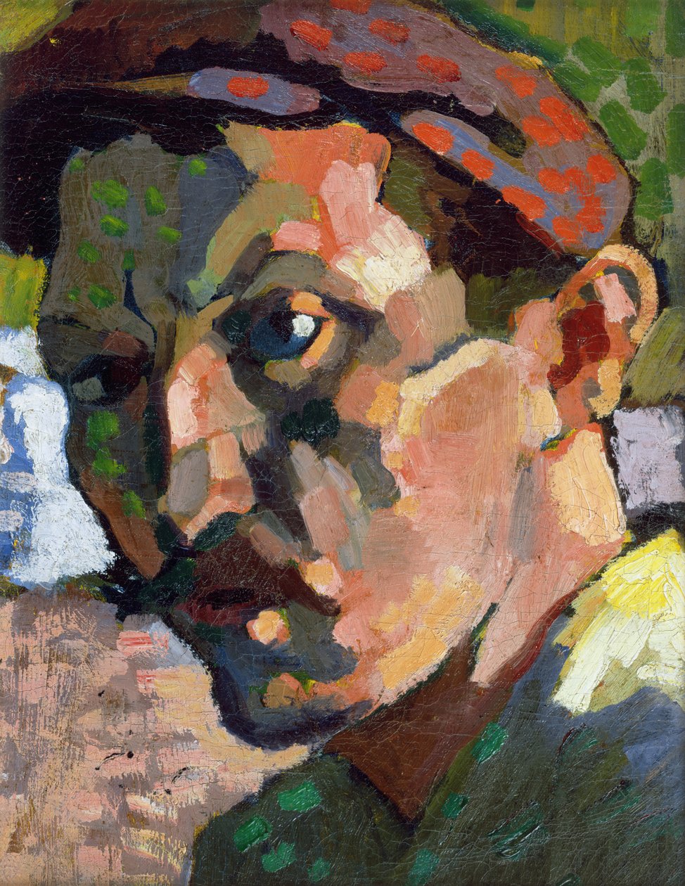 Autorretrato con gorra, c.1905 (óleo sobre lienzo) de Andre Derain