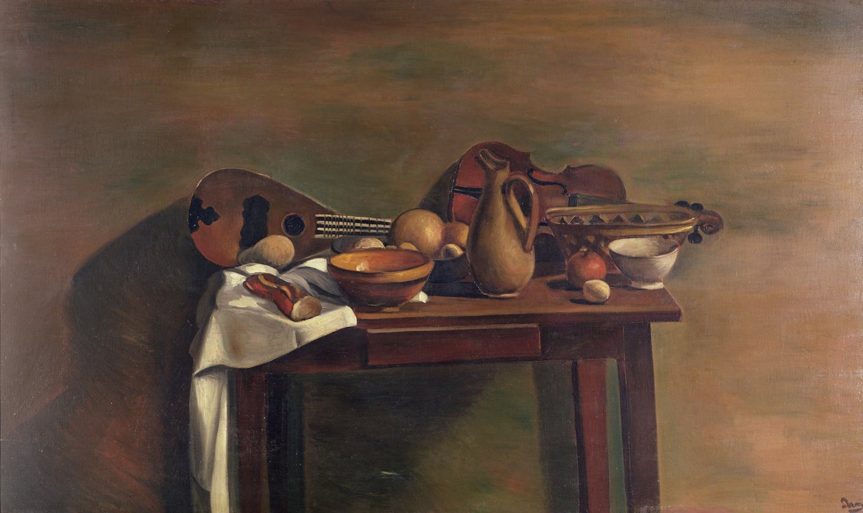 La mesa bien provista, c.1921-22 (óleo sobre lienzo) de Andre Derain