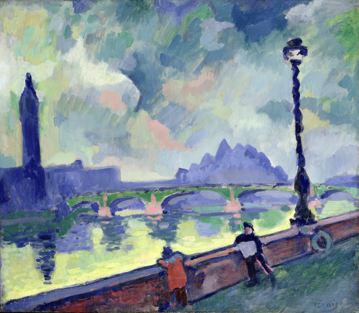 Vista del Támesis en el puente de Westminster, c.1905-06 de Andre Derain