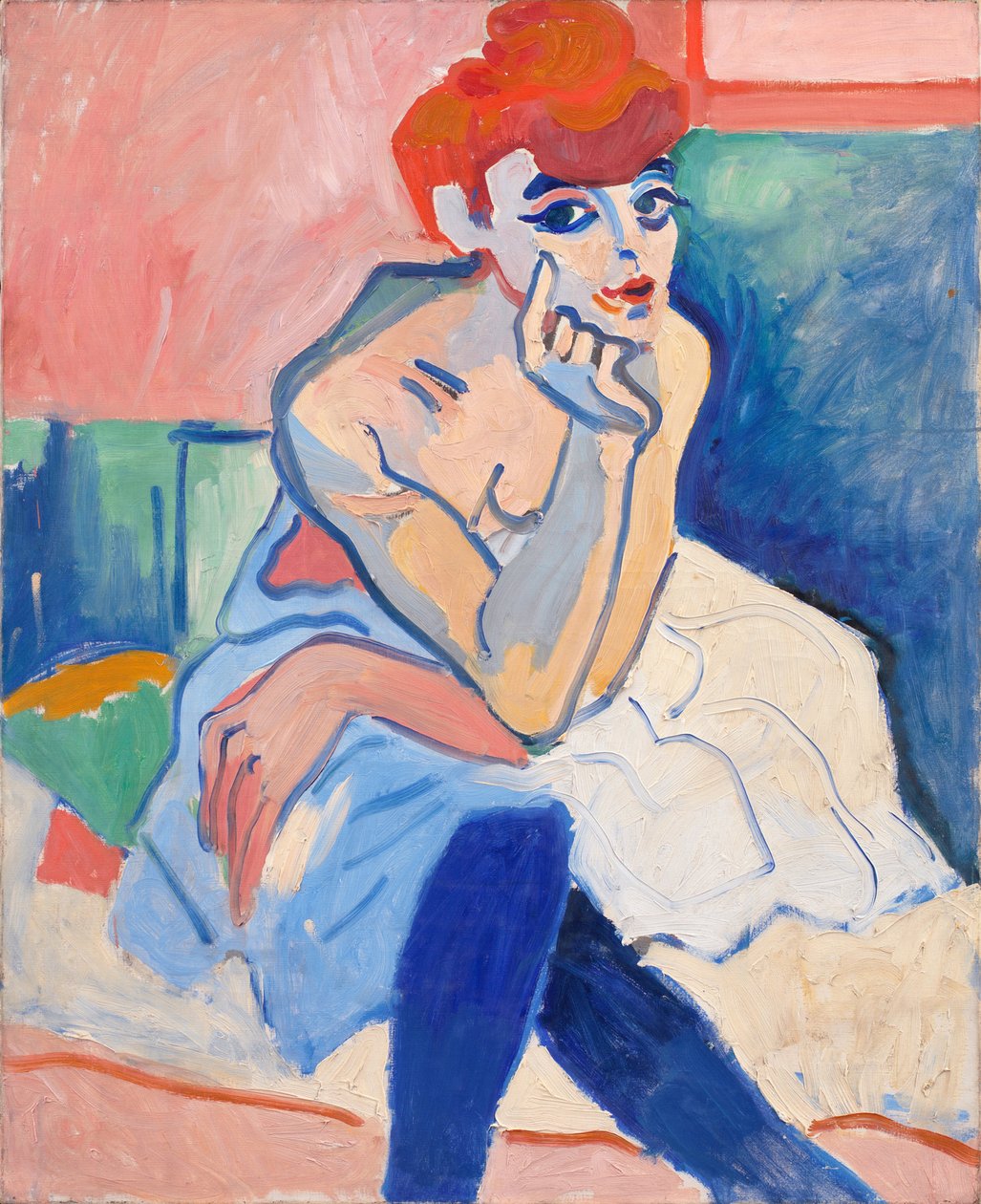 Mujer con camisa de Andre Derain